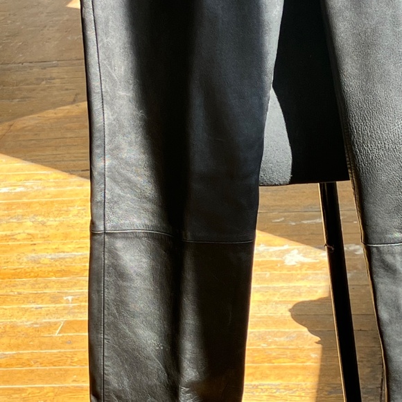 Wilson’s Leather black straight leg leather pants - Picture 5 of 7